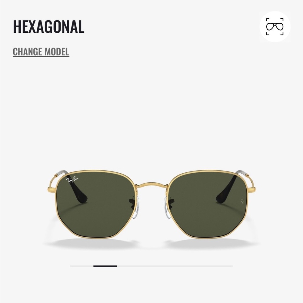 NWOT Ray-Ban Hexagon Sunglasses w Case